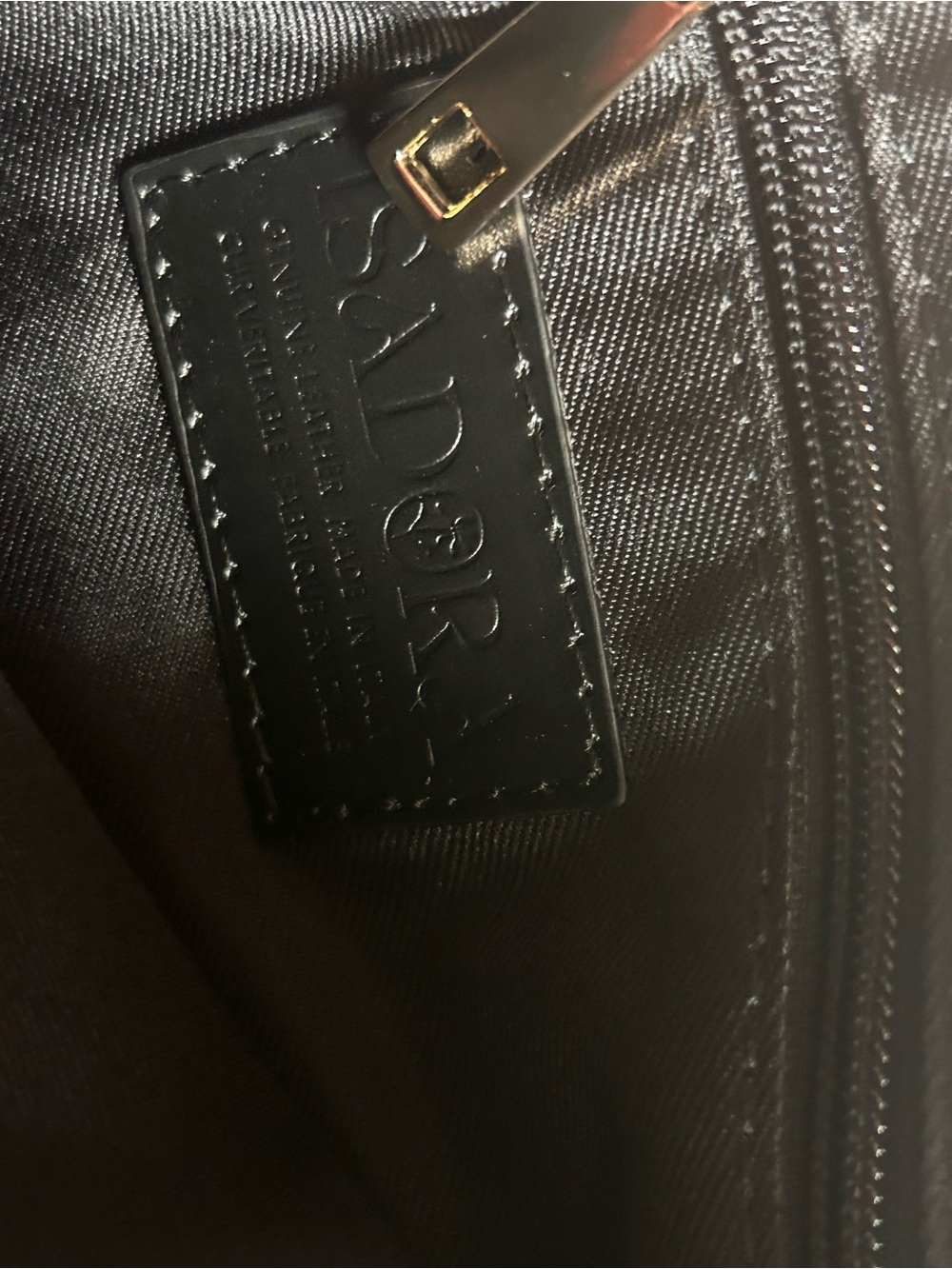 ISADORA Made In Italy Brown Embossed Leather El Charro Large Wristlet NWTS - Picture 10 of 13